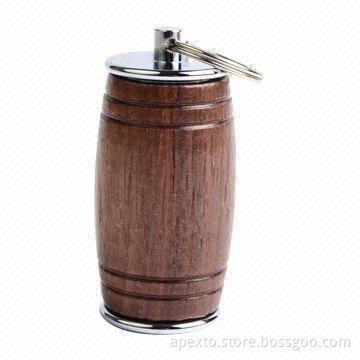 Beer Barrels Wooden 4GB USB Flash Drive with Moisture Resistance